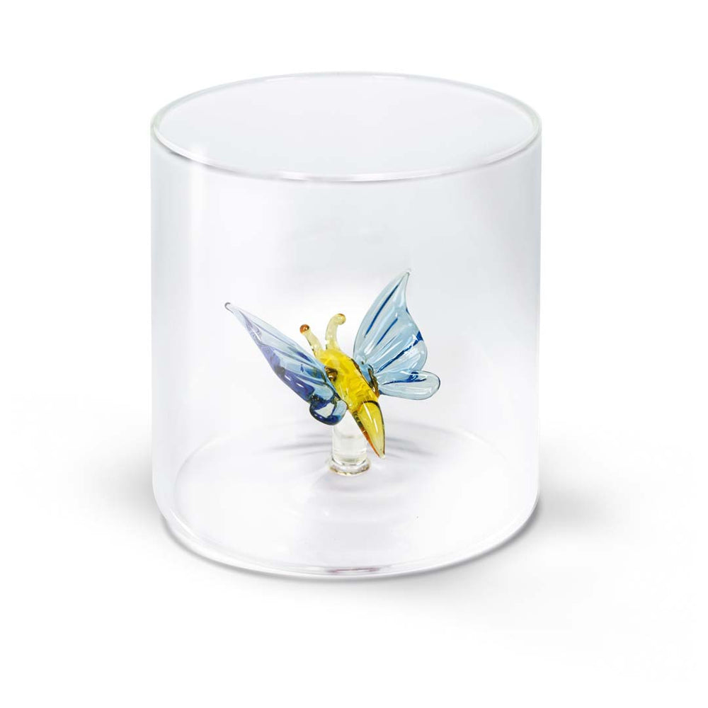 Bicchiere vetro borosilicato con soggetto colorato "Animali" – WD Lifestyle