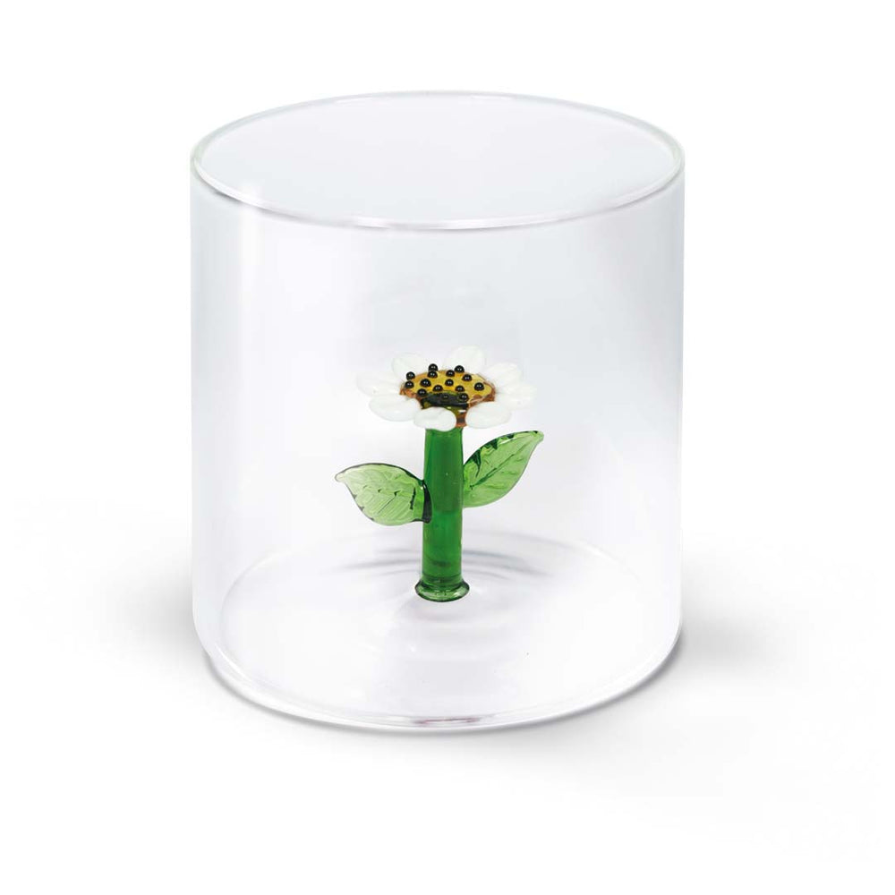 Bicchiere vetro borosilicato con soggetto colorato "Natura" – WD Lifestyle