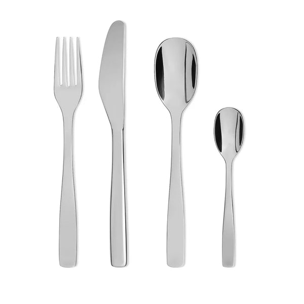 Alessi - Servizio di posate “KnifeForkSpoon” – 24 pezzi in acciaio 18/10