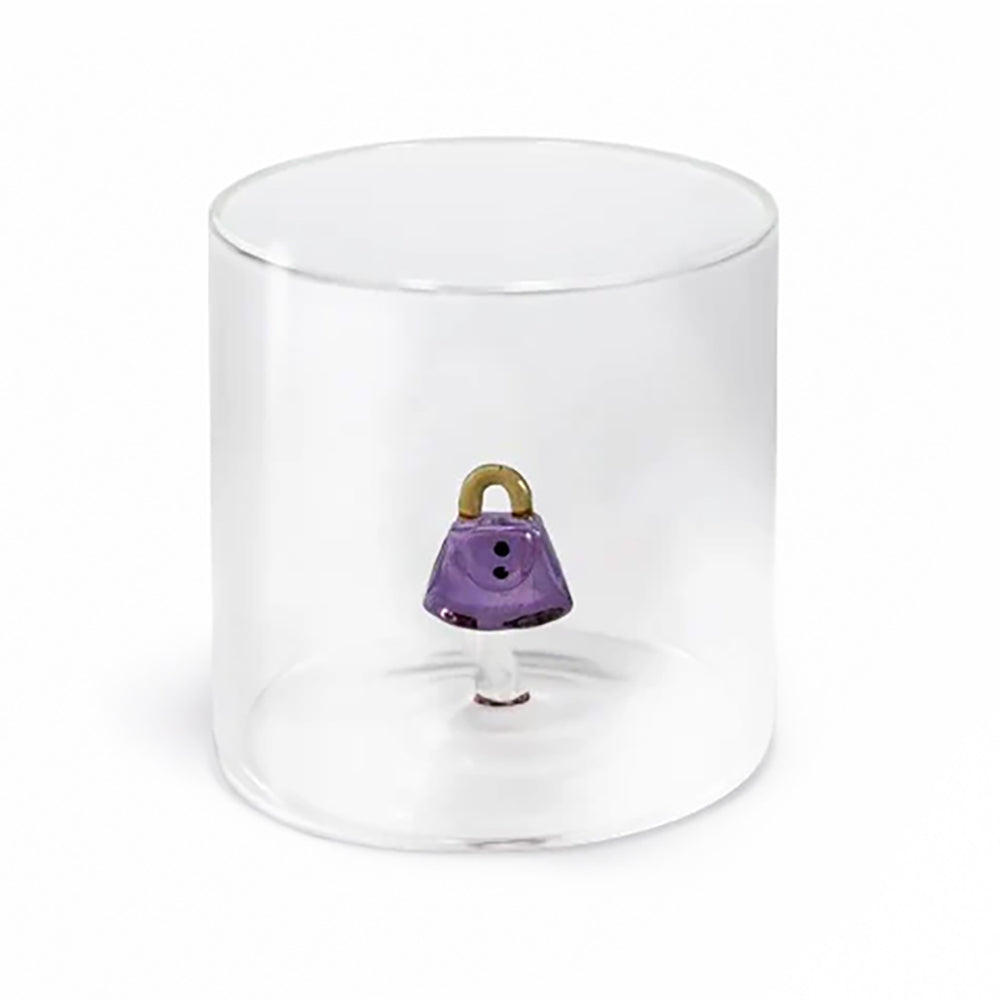 Bicchiere vetro borosilicato con soggetto colorato "Eventi e Oggetti" – WD Lifestyle