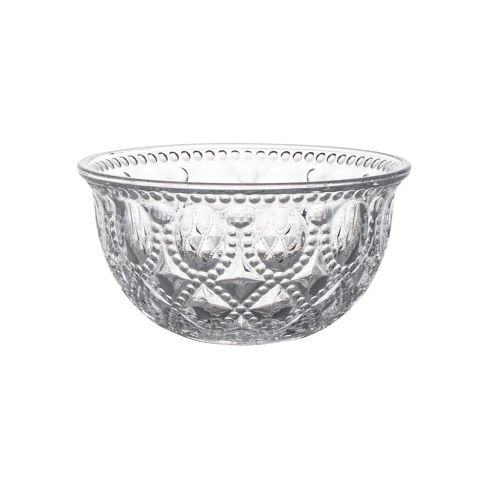 Set 4 Coppette in Vetro trasparente con Decoro a Rilievo – WD Lifestyle
