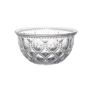 Set 4 Coppette in Vetro trasparente con Decoro a Rilievo – WD Lifestyle