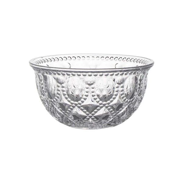 Set 4 Coppette in Vetro trasparente con Decoro a Rilievo – WD Lifestyle