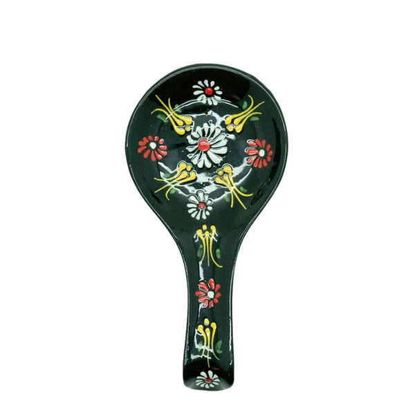 Poggiamestolo in ceramica con decoro fatto a mano – WD Lifestyle