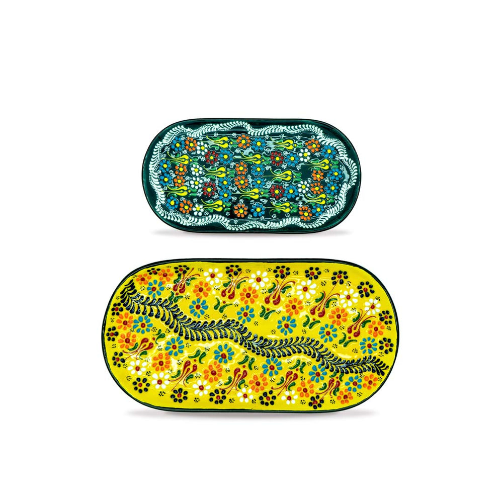 Set 2 Piatti Ovali in Ceramica – WD Lifestyle