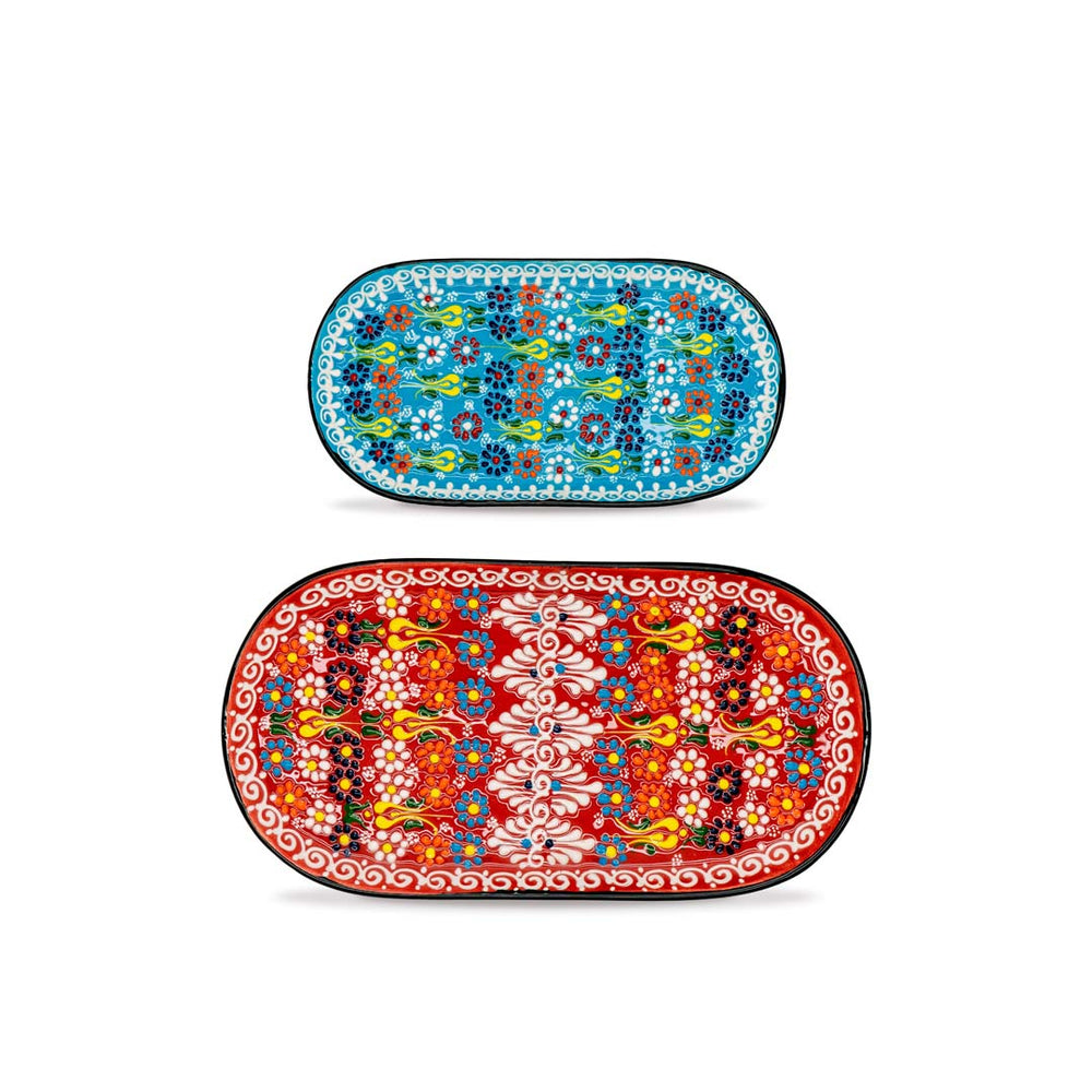 Set 2 Piatti Ovali in Ceramica – WD Lifestyle