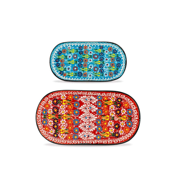 Set 2 Piatti Ovali in Ceramica – WD Lifestyle