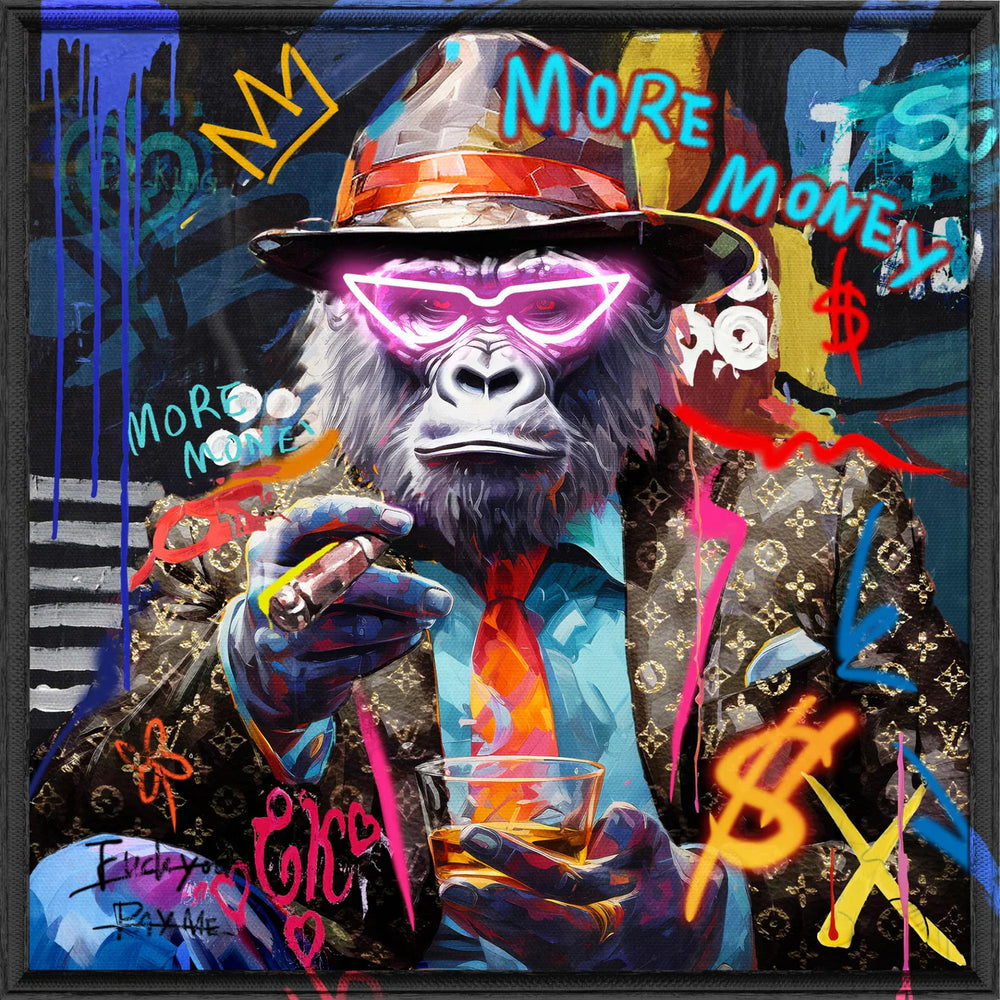 Quadro LED Monkey 80x80 - Palais Royal/Lamart