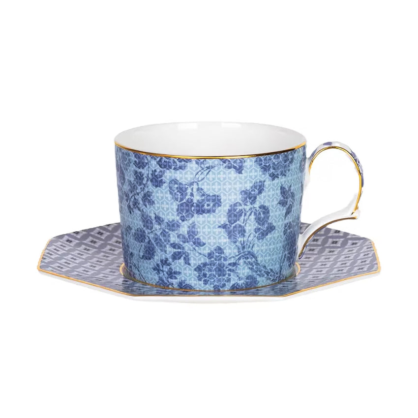 Tazza da Tè Azzurra 190 ml DAMASK - Tea Delight/Lamart