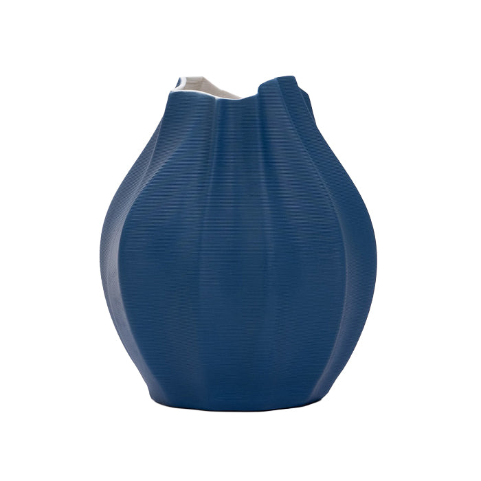 Vaso Decorativo in Porcellana Blu L25 - Palais Royal /Lamart