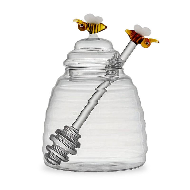 Barattolo per miele in vetro con decoro api 500 ml - WD Lifestyle