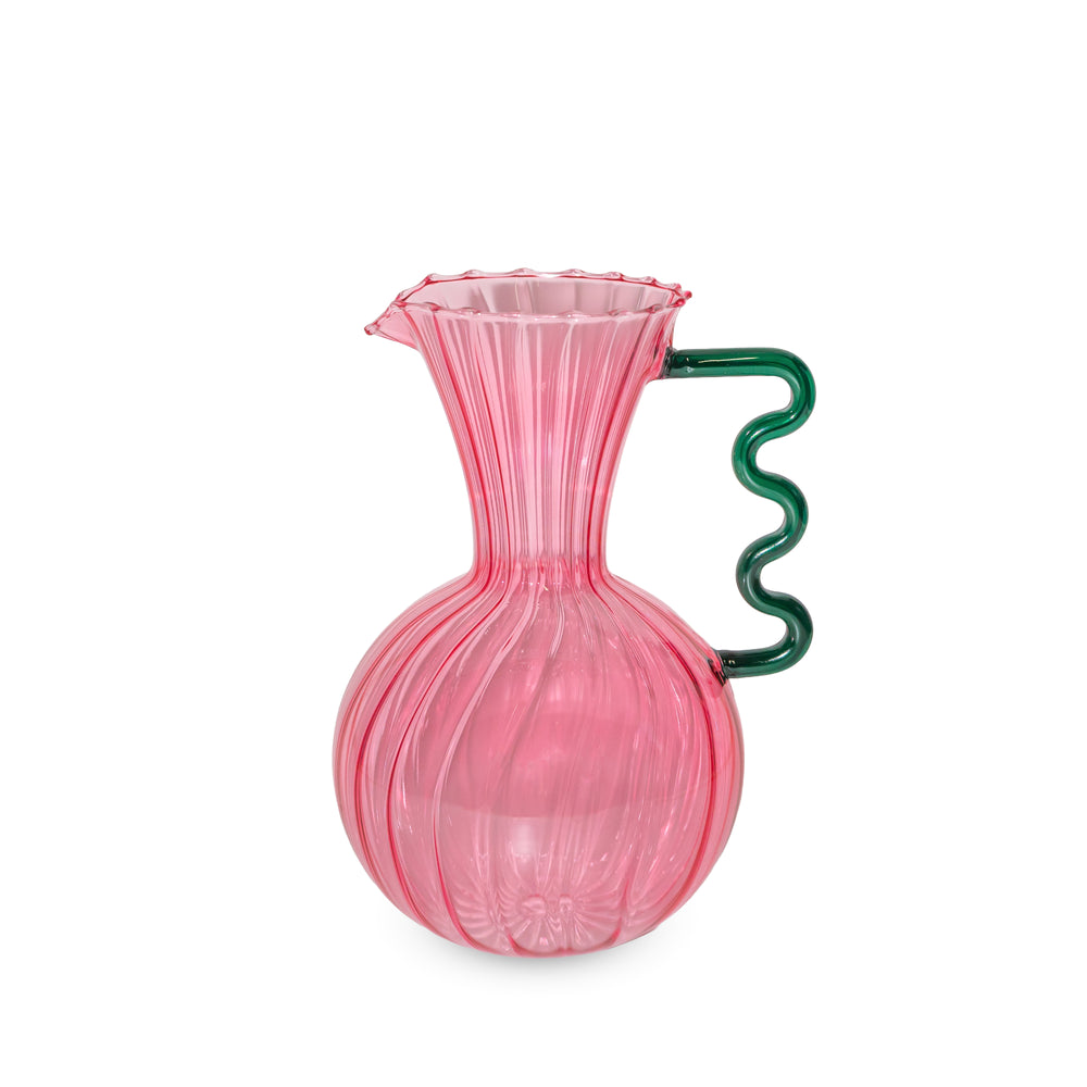 Caraffa in Vetro Colorata Rosa – WD Lifestyle