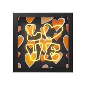 Cornice con Inserti Luminosi Decoro LOVE - WD Lifestyle