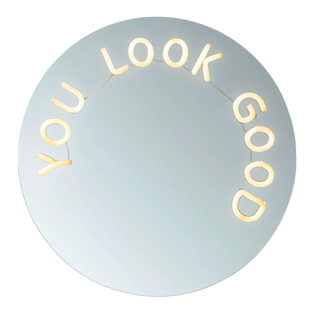 Specchio Neon “Mirror Mood – Look Good” – Blogo Design