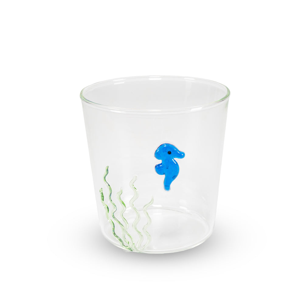 Bicchiere in vetro borosilicato 250 ml con decoro colorato – WD Lifestyle