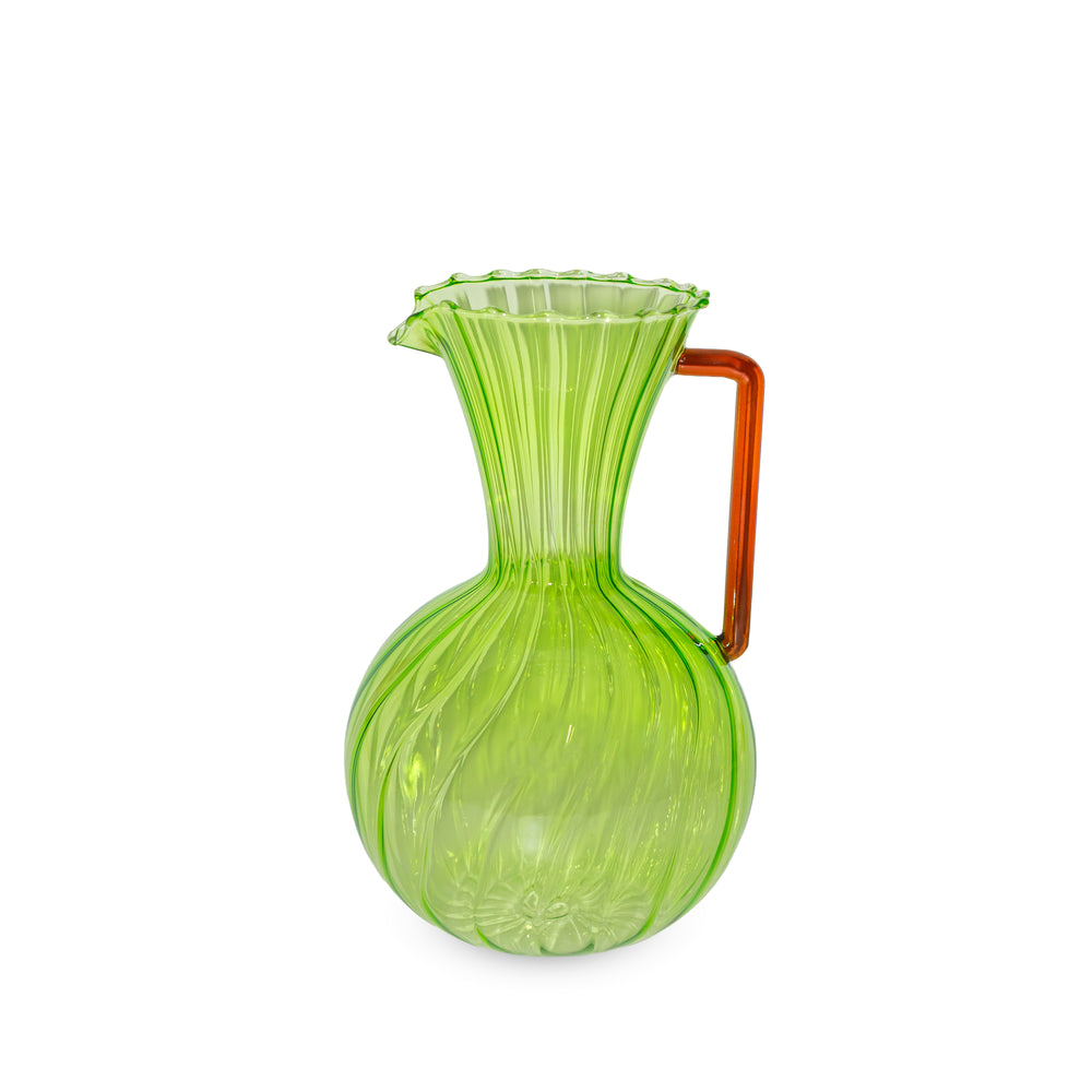 Caraffa in Vetro Colorata Verde – WD Lifestyle