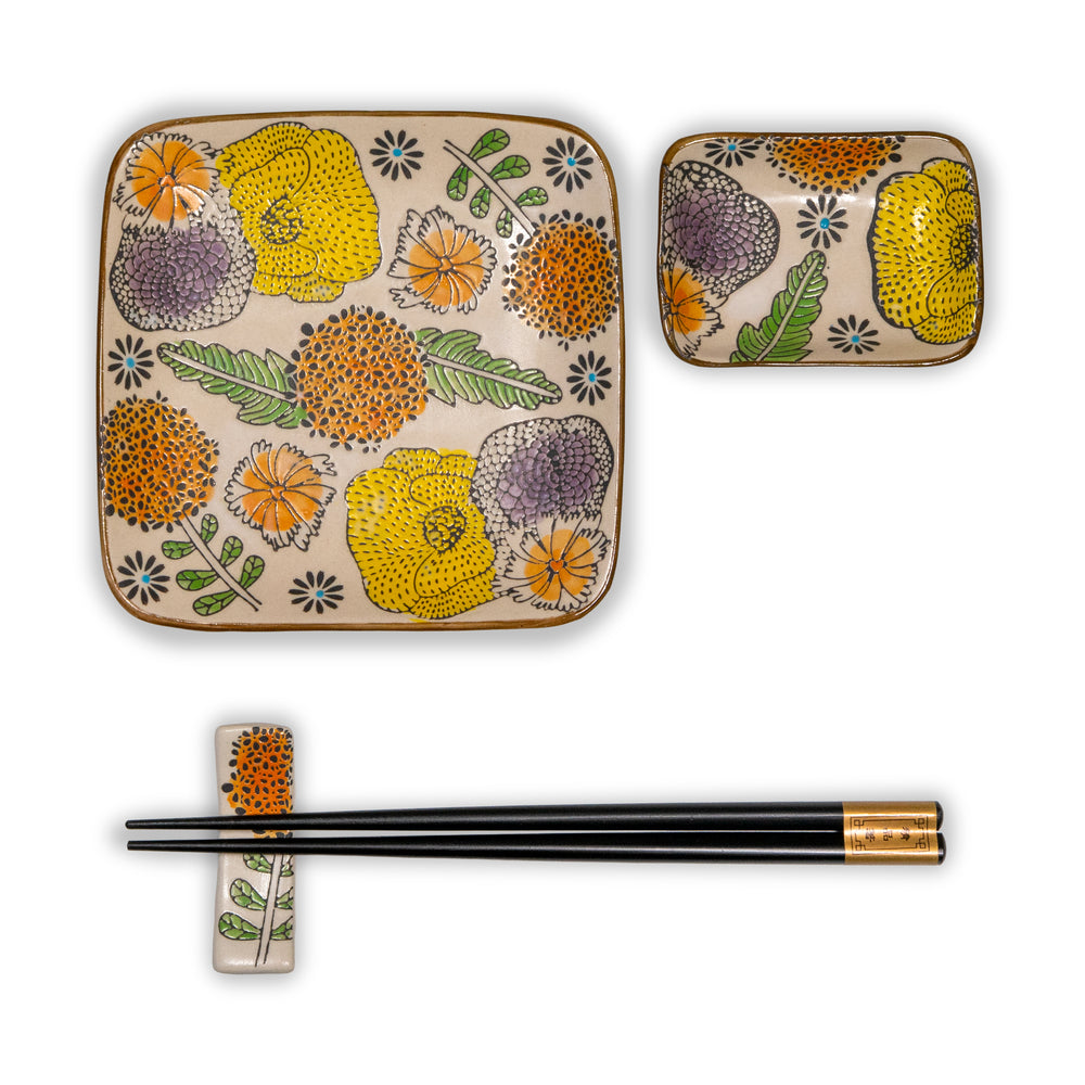 Set Stile Asiatico Decorato - WD Lifestyle
