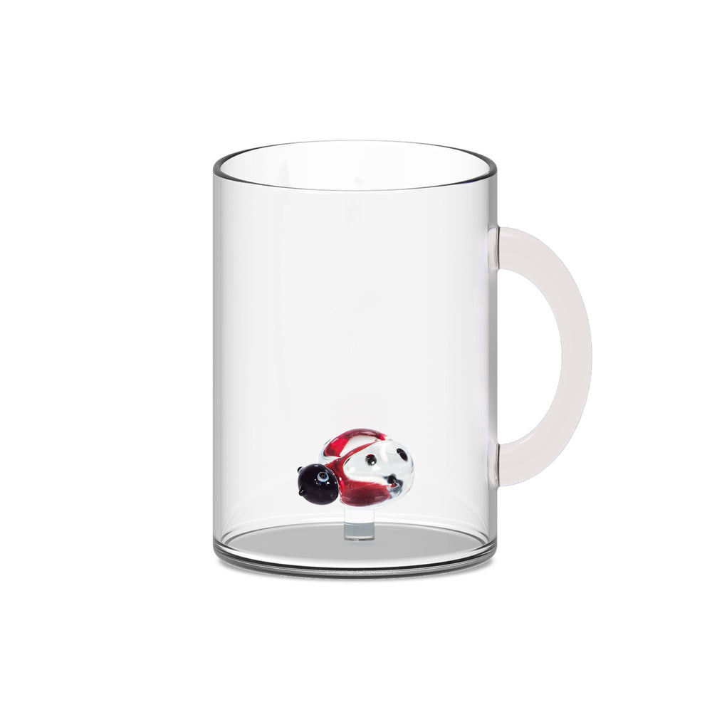 Tazza in Vetro Borosilicato Decoro Coccinella – WD Lifestyle