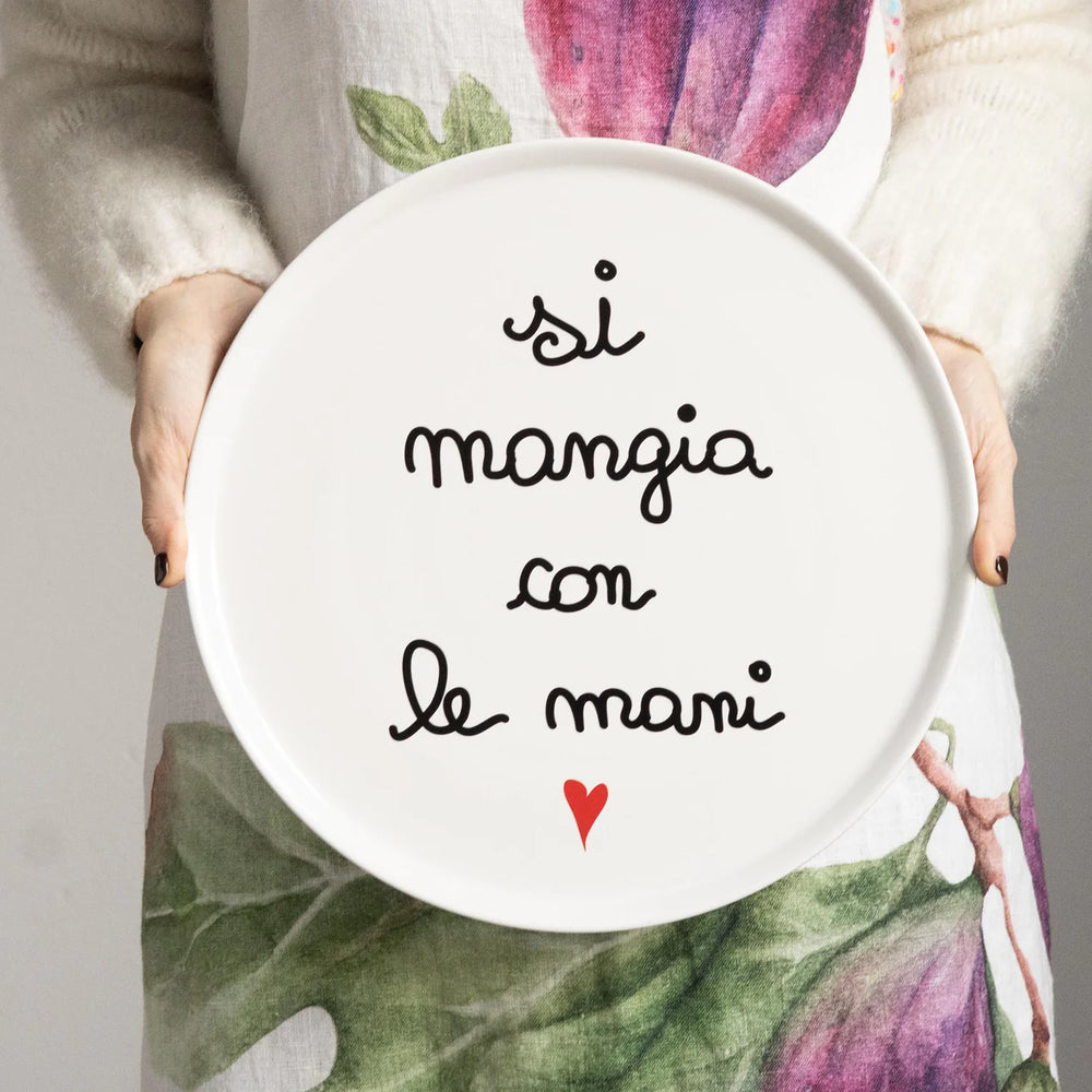 Simple Day - Piatto pizza Si Mangia Con Le Mani