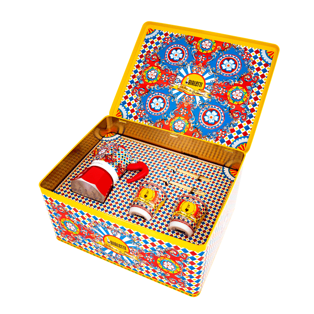 Bialetti Set Moka + 2 bicchierini Dolce&Gabbana