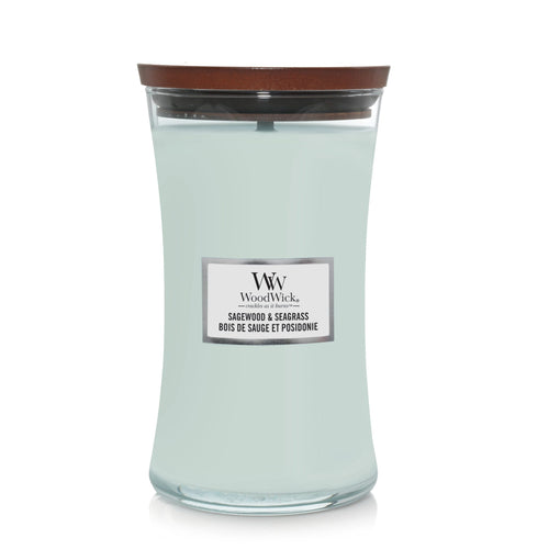 WoodWick Candela Sagewood & Seagrass