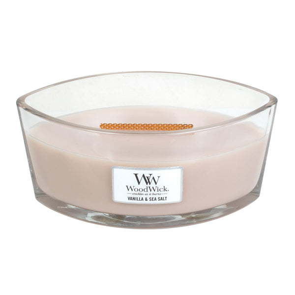 WoodWick Candela Vanilla & Sea Salt