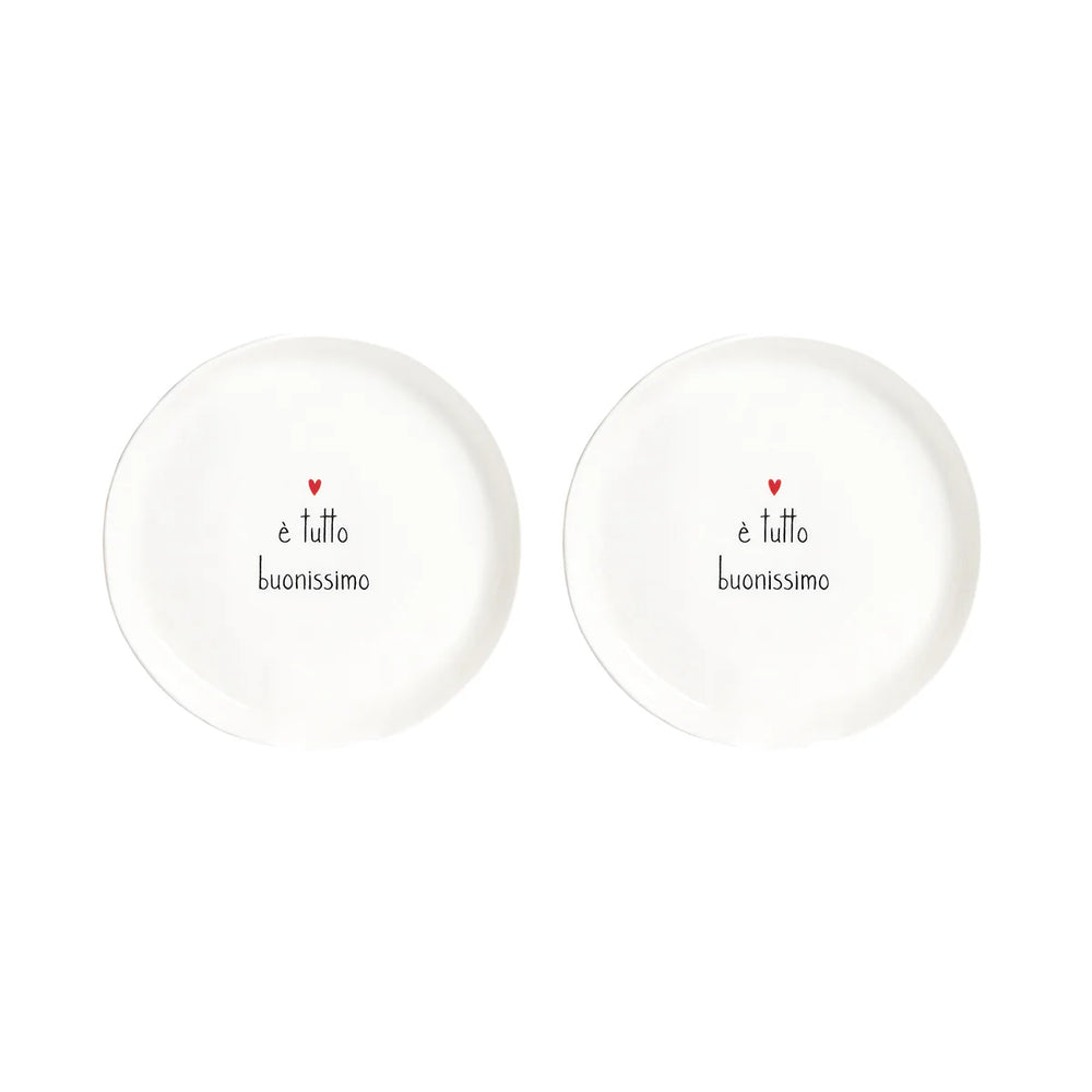 Simple Day - Set 2 Piatti da dessert È tutto buonissimo