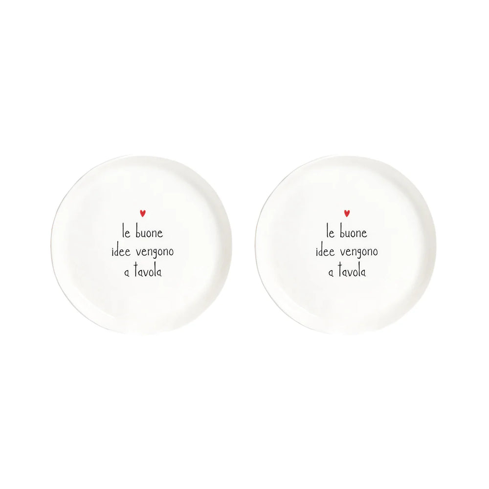 Simple Day - Set 2 Piatti da dessert Le buone idee vengono a tavola