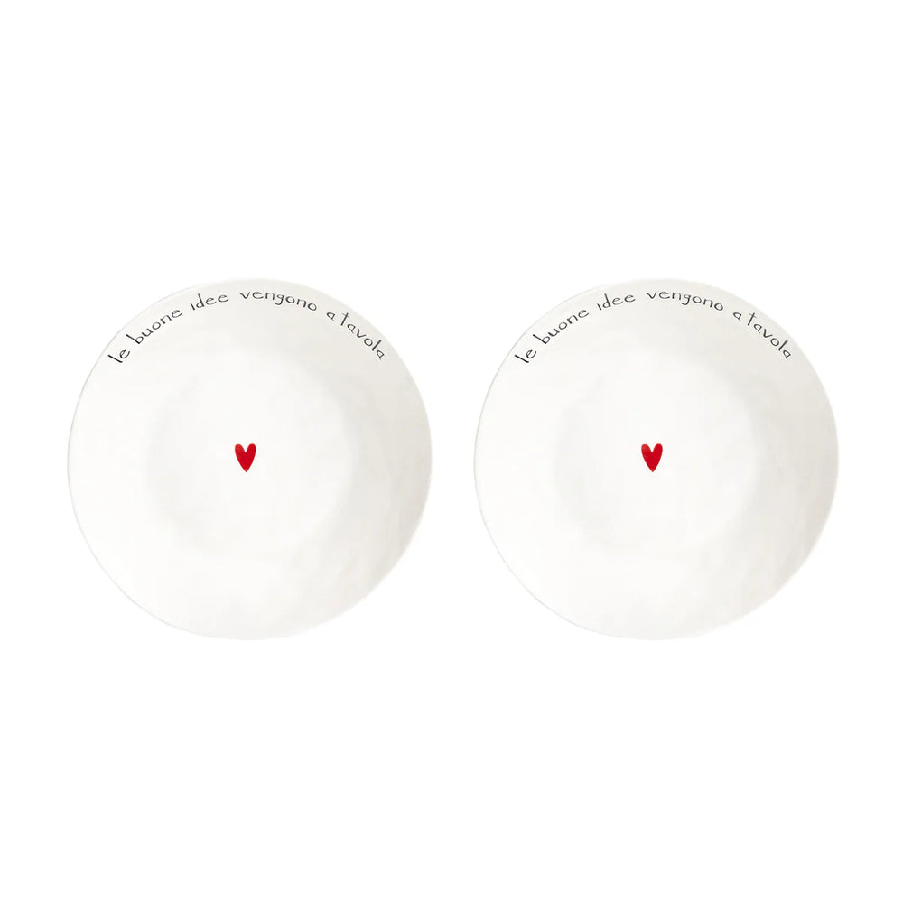 Simple Day - Set 2 Piatti fondi Le buone idee vengono a tavola