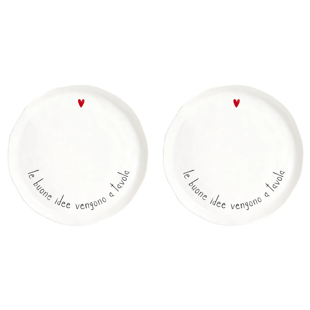 Simple Day - Set 2 Piatti piani Le buone idee vengono a tavola