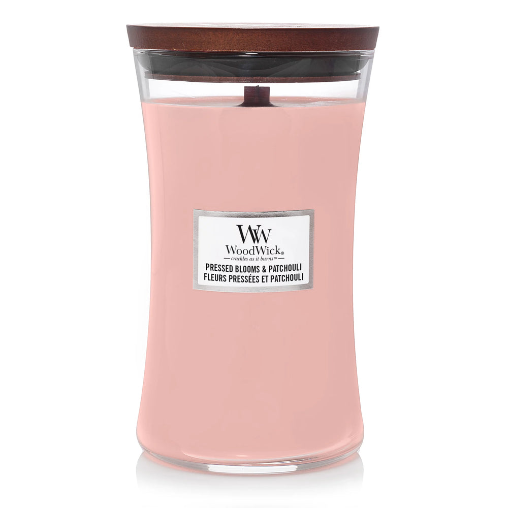 WoodWick Candela Pressed Blooms & Patchouli