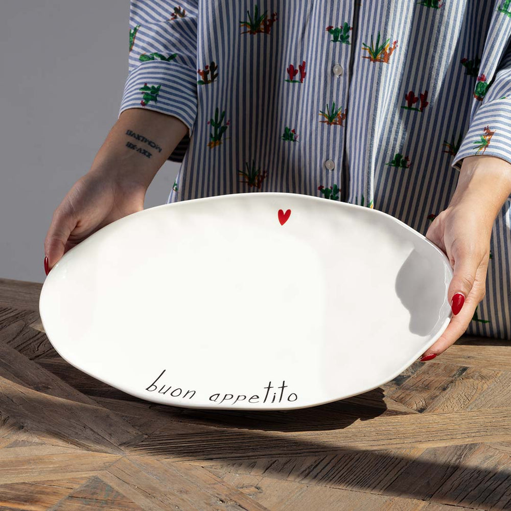 Simple Day - Piatto ovale Buon appetito