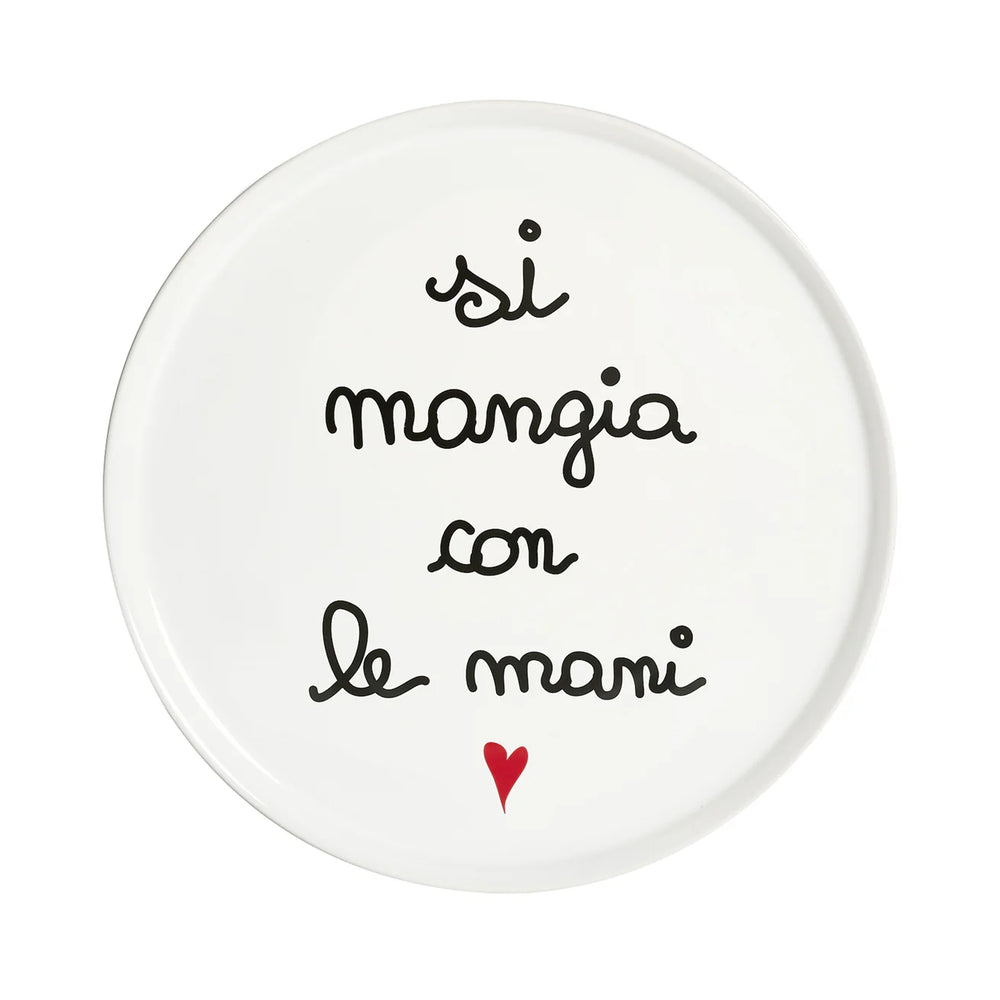 Simple Day - Piatto pizza Si Mangia Con Le Mani
