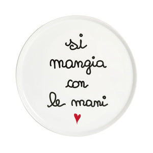 Simple Day - Piatto pizza Si Mangia Con Le Mani