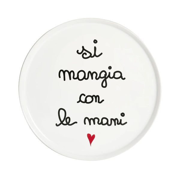 Simple Day - Piatto pizza Si Mangia Con Le Mani